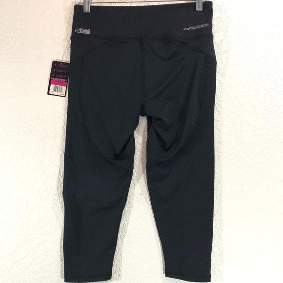 Skechers GoDri Performance Black Leggings NEW - Picture 3 of 8